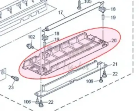Направляющая пластина Ricoh Fusing entrance guide plate B0824123