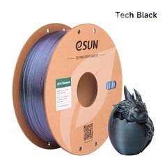 Пластик для 3D-печати eSUN ePLA-Chameleon, 1,75 мм, 1 кг, технический чёрный, EPLA-CHAMELEON-P175TB1