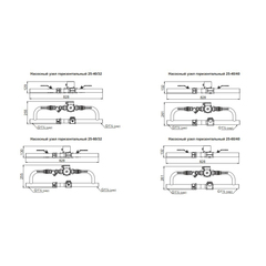 Насосный узел горизонтальный 25-40/32