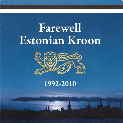 Эстония. Подарочный набор из 6 монет 1992-2010 гг. Малотиражный. UNC