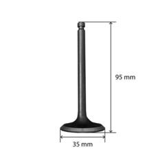 Клапан впускной и выпускной UNITED PARTS UNITED PARTS UD186 (впуск d29мм, выпуск d35мм)