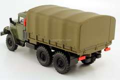 ZIL-131 flatbed truck with awning khaki Elecon Made in USSR 1:43