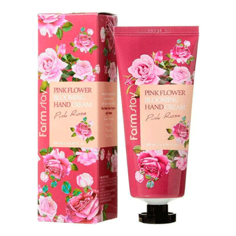 Farmstay Pink Flower Blooming Hand Cream Pink Rose - Крем для рук с розой