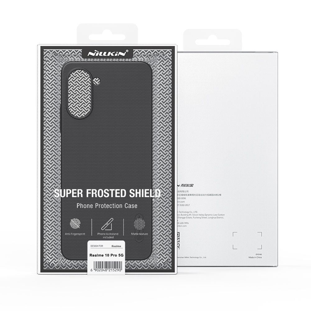 ✓ Жесткий чехол черного цвета от Nillkin серии Super Frosted Shield для  Realme 10 Pro 5G - купить по отличной цене 🤑 в интернет магазине caseport  в Москве и СПб