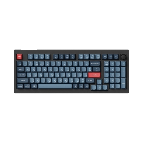 Клавиатура Keychron V5 Max ,97 клавиш (96%), Carbon Black, Gateron Jupiter Red, механическая