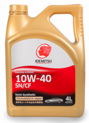 IDEMITSU 10W-40 SN/СF, Semi-Synthetic 4л