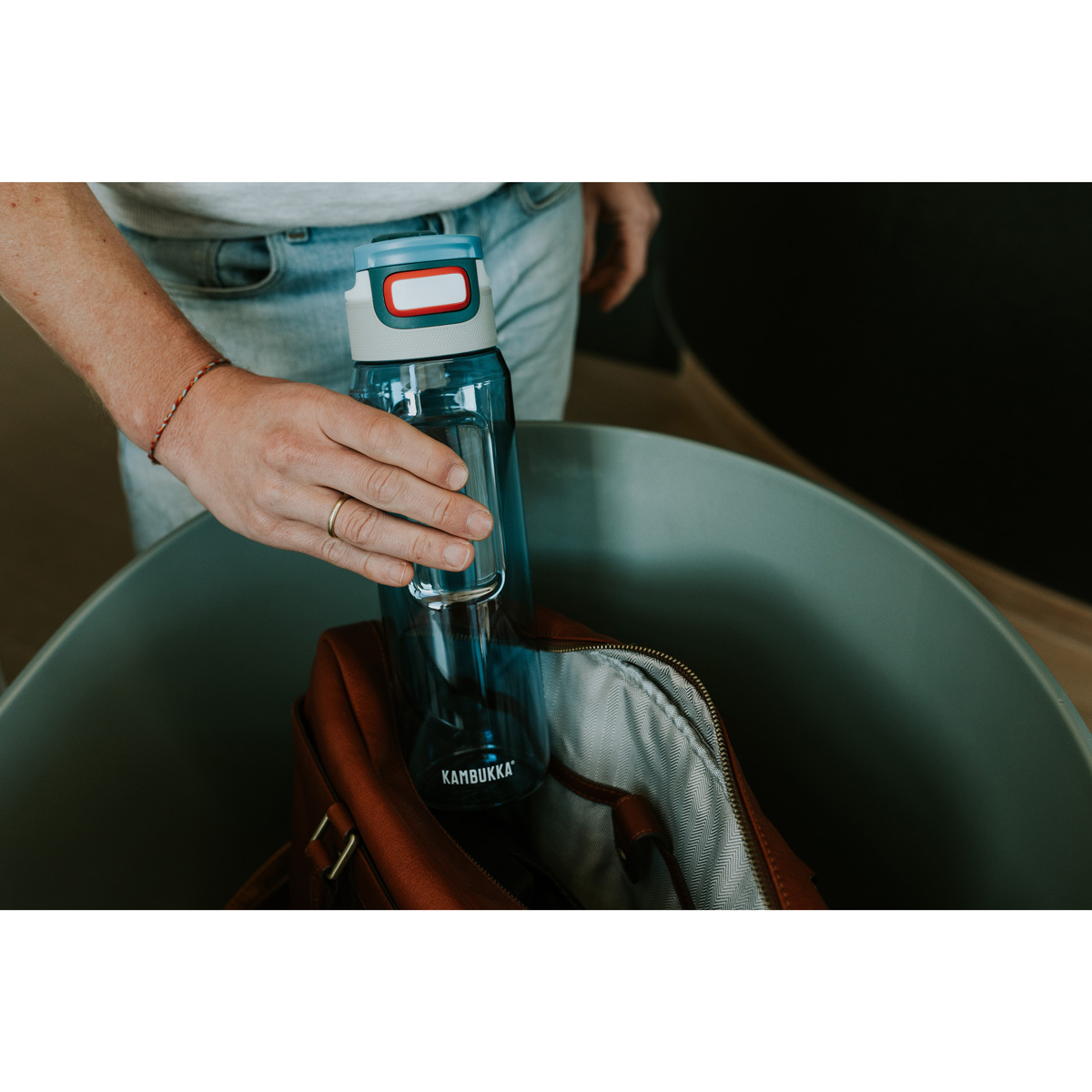 Бутылка для воды Kambukka Elton (1 л), Серо-голубой, арт. 11-03030 - фото 11