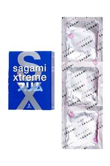 Розовые презервативы Sagami Xtreme Feel Fit 3D - 3 шт. - 