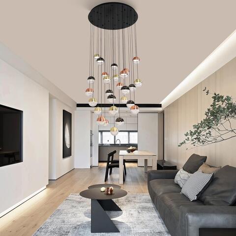 Подвесной светодиодный светильник Favourite Luna 4371-27P