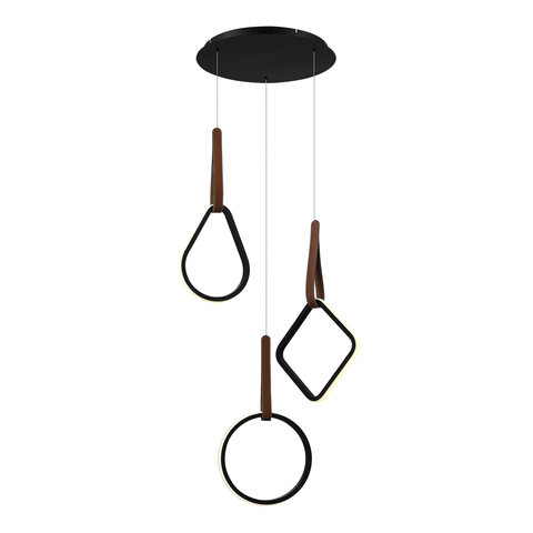 Светильник подвесной ST-Luce Черный, Терракотовый LED 1*36W SHAPE sl6131.403.36