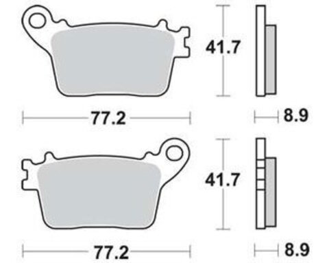 Колодки тормозные дисковые MCB784SH