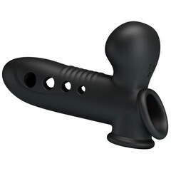 Насадка на пенис с эффектом расширения «Pretty Love Airbag Penis Sleeve Tyronn» черная