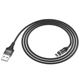 Кабель USB - Lightning 2.4A магнитный Hoco U76 1,2м (120 см) (Черный)