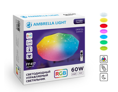 Светодиодный светильник Ambrella FF417 WH 60W Белый c подсветкой RGB