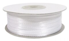 Лента атласная белая 3 мм.