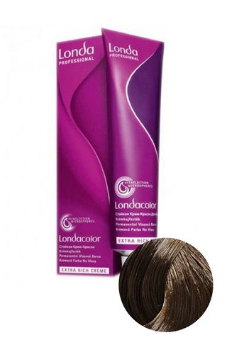 Стойкая крем-краска для волос LondaColor 6/ Темный блонд натуральный, Londa Professional, 60 мл