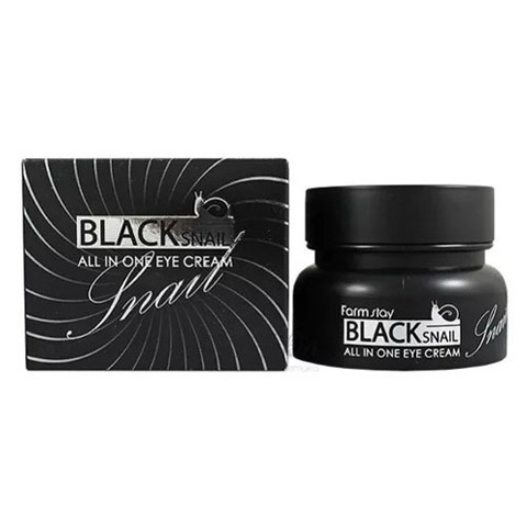 Farmstay Black Snail Premium Eye Cream - Крем для кожи вокруг глаз с муцином черной улитки