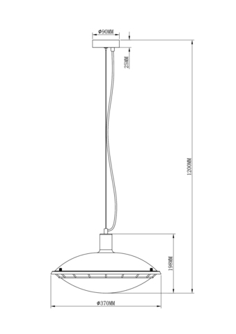 Подвесной светильник Moderli V2770-1P Flow 1*E27*60W