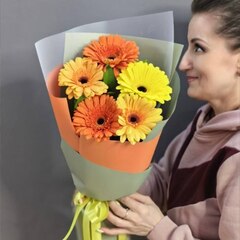 Букет из 5 гербер