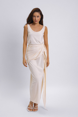 Платье-майка с баской