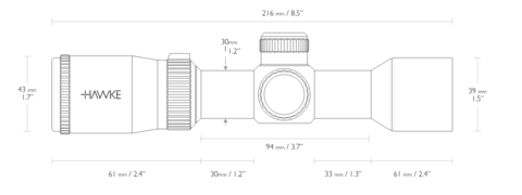 ПРИЦЕЛ HAWKE CROSSBOW 1.5-5X32 (30MM MODEL)