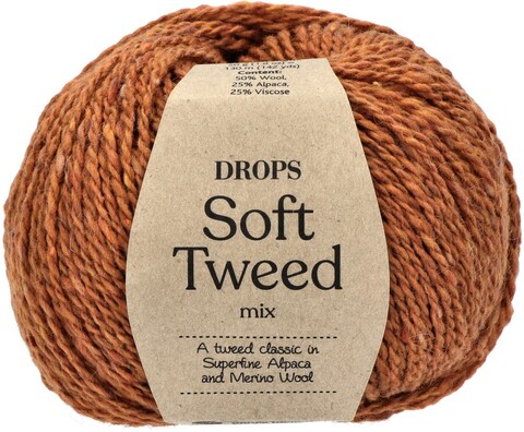 Пряжа Drops Soft Tweed 18 морковный пирог