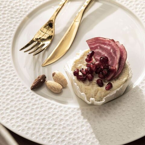 Тарелка обеденная 28см белый Guy Degrenne L Perles De Rosée