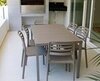 Стол пластиковый обеденный Nardi Cube 140x80, тортора