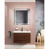 BelBagno DUE-800-2C-SO-NOCE-P DUE База под раковину подвесная с двумя выкатными ящиками, Noce, 800x422x500, DUE-800-2C-SO-NOCE-P