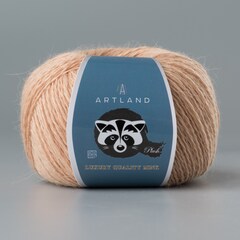 Пряжа "Норка" длинноворсовая Luxury, пух норки-70 % нейлон-30 %, песок