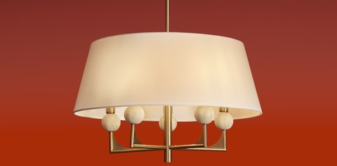 Люстра на штанге Freya Riley FR2043CL-05BS1