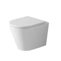 Унитаз подвесной Grossman GR-4478SQ Tornado 515х355х365 безободковый с тонким сиденьем