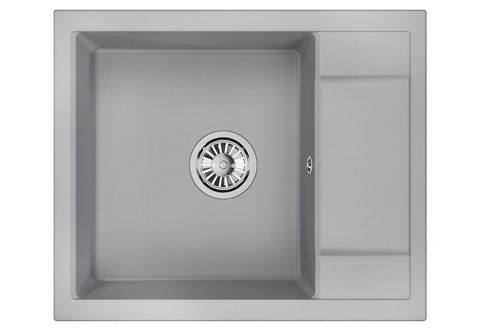 Кухонная кварцевая мойка Granula 6002, АЛЮМИНИУМ Кухонная кварцевая мойка Granula 6002, АЛЮМИНИУМ