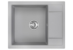 Кухонная кварцевая мойка Granula 6002, АЛЮМИНИУМ
