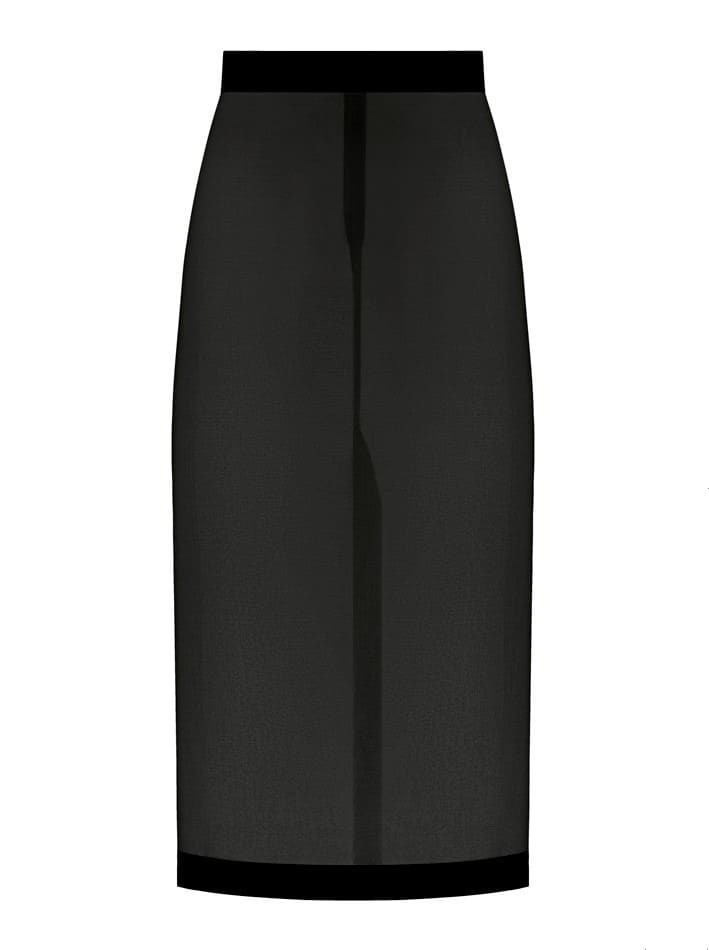 Юбка прозрачная