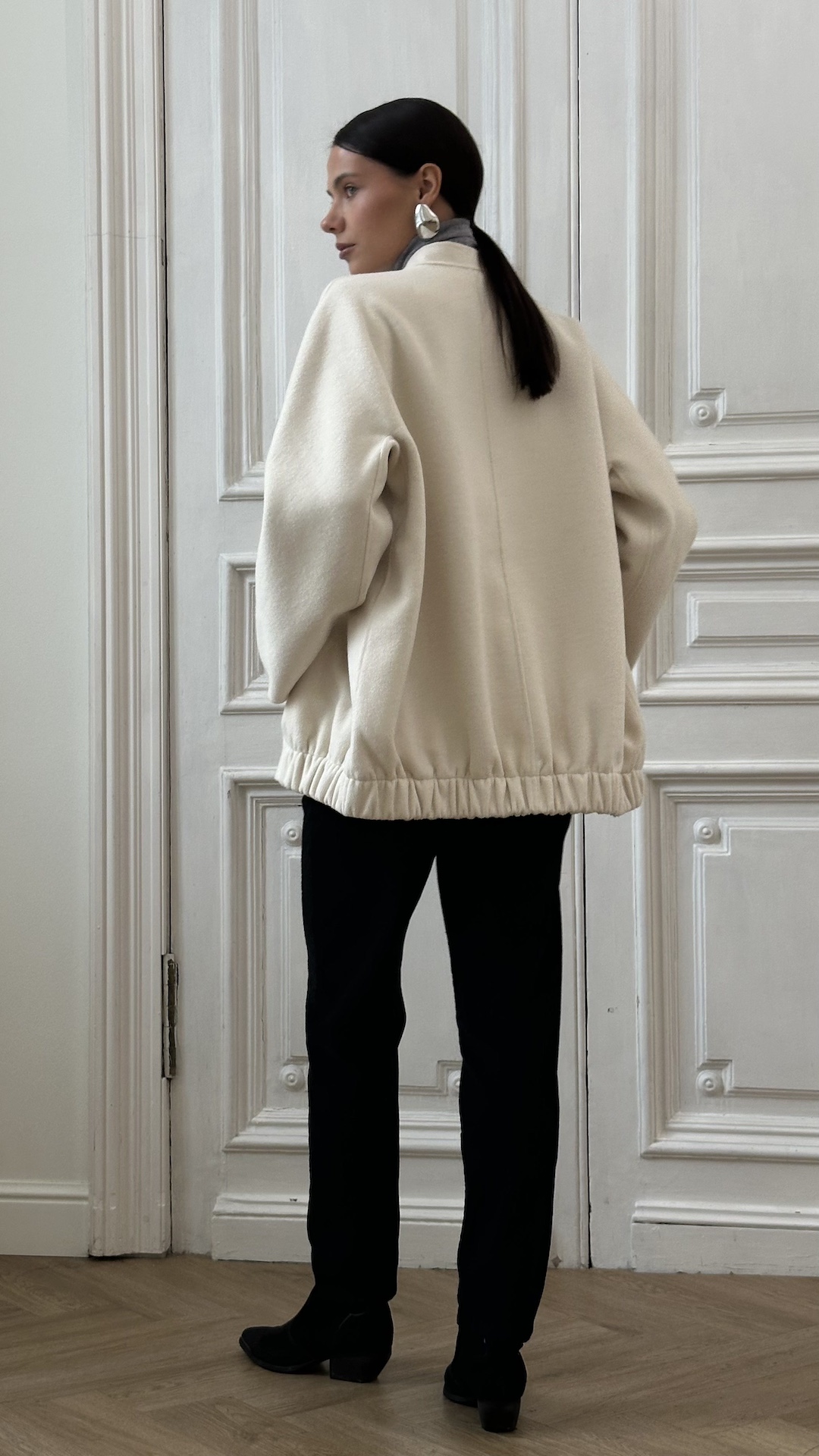 Удлиненный бомбер ручной работы PREMIUM QUALITY