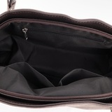 Сумка Саломея 362 эко-замша серый шоколад