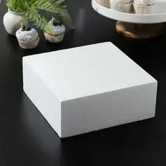 Фальш ярус для торта, Квадрат 30 см, высота 20 см (пенопласт)