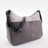 Сумка Саломея 506 мульти итальянский серо-черный