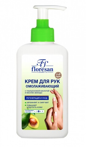 Floresan MAGIC HANDS Крем для рук ОМОЛАЖИВАЮЩИЙ с гиалуроновой кислотой 250мл