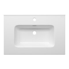 Aqueduto MON2710 AQD MONOLITO Раковина мебельная 700*460, прямой борт, белый глянцевый фото