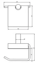 Бумагодержатель HAIBA HB8403 хром