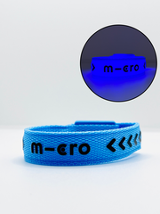 Браслетик с лого m-cro синий LED (светящийся)