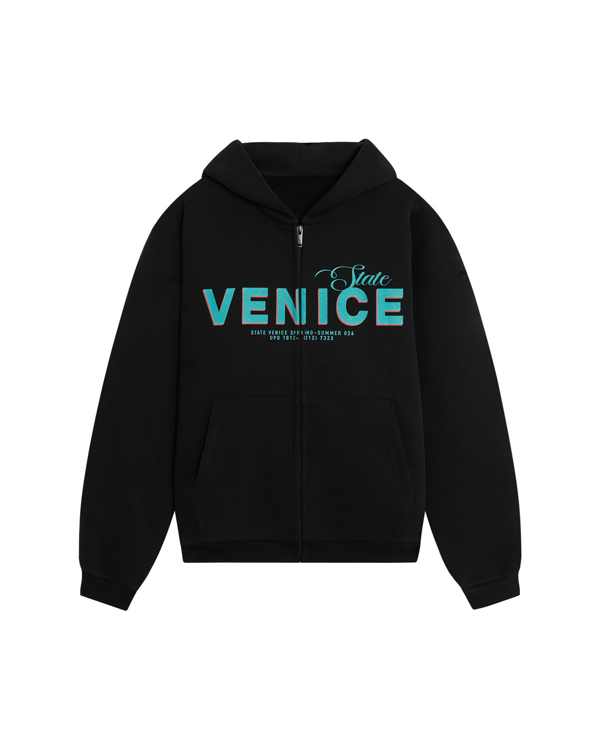 Худи на молнии классического кроя