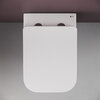 Ceramica Nova Metric CN3007 Подвесной унитаз c ультра тонким сидением с функцией плавного закрытия, цвет: белый