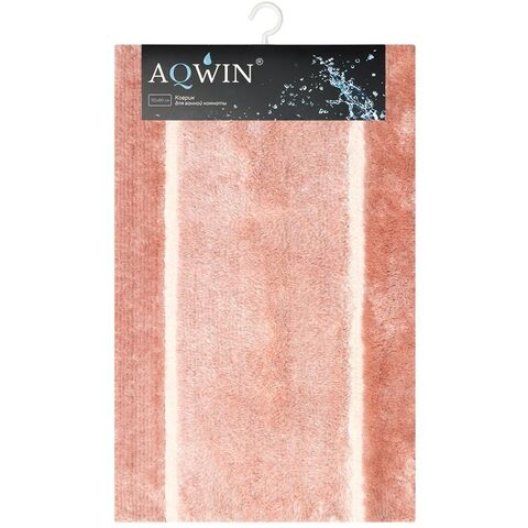 Коврик для ванной, 0.5х0.8 м, ПЭ, роз, Aqwin, Грета, TR1554YP