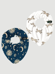 Сет из 2х нагрудников Mjölk Mini Солнце и Луна NEW/Гепарды