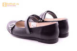 Туфли для девочек из натуральной кожи на липучке Лель (LEL), цвет черный. Изображение 7 из 20.