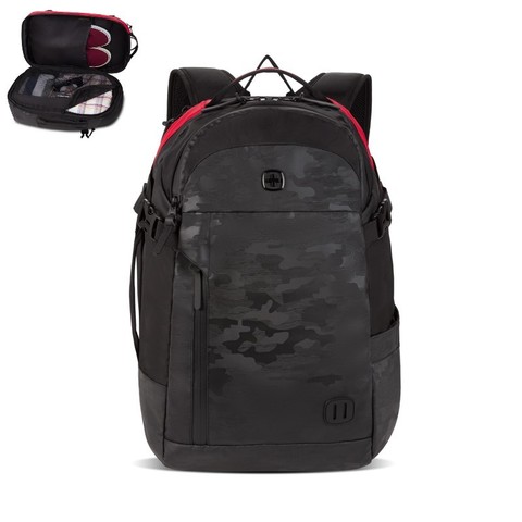 Рюкзак Swissgear с полным раскрыванием и отделением для ноутбука 15, цвет черный/красный (5625201409) 47x29x18 см., 24 л. | Wenger-Victorinox.Ru
