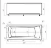 Aquatek LIB160N-0000015 Либра-160х70 NEW пустая с фр.экр. (слив справа) 160*70